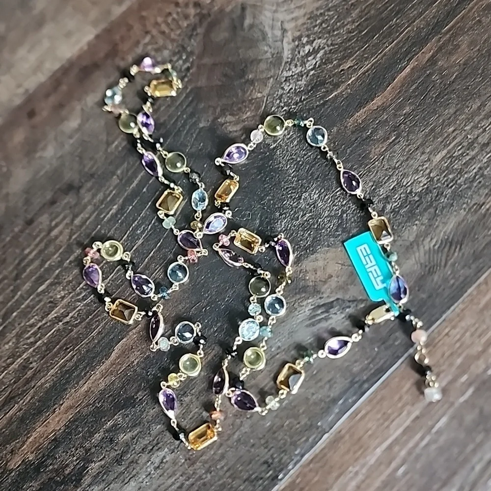 Effy 14KY Multi Gemstone necklace - Picture 3 of 4